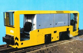 Důlní motorová lokomotiva DH 35 D.0