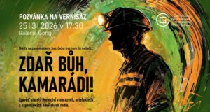 Pozvánka na vernisáž výstavy Zdař Bůh, kamarádi!