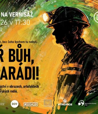 Pozvánka na vernisáž výstavy Zdař Bůh, kamarádi!